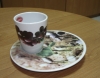 чашка и тарелка с полноцветной печатью