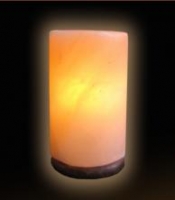 Соляная лампа SLCN-24 форма Цилиндр на деревяной подставке medium
