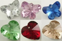 Кулоны стеклянные имитация кристаллов Сваровски в ассортименте цветов medium