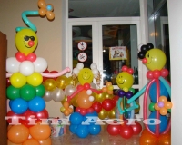Украшение детского праздника воздушными шарами medium